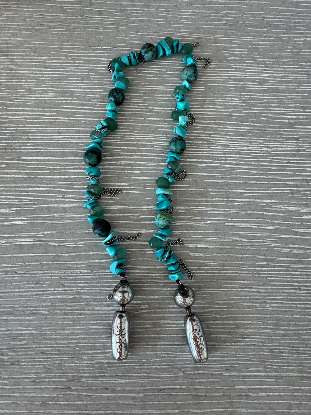 OSSA Turquoise Beaded Wristlet phone chain